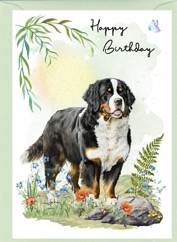 Bernese mountain dog - dog, 6")