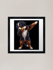Dabbing Bernese Mountain Dog