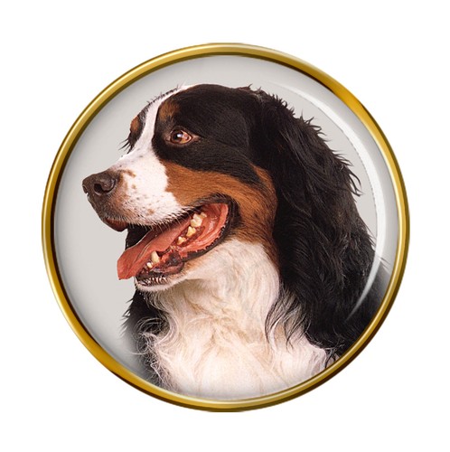 Bernese mountain dog lapel - mountain, pin