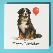 Bernese Mountain Dog Happy