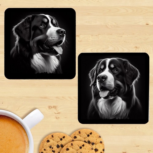 Bernese mountain dog coasters - dog,